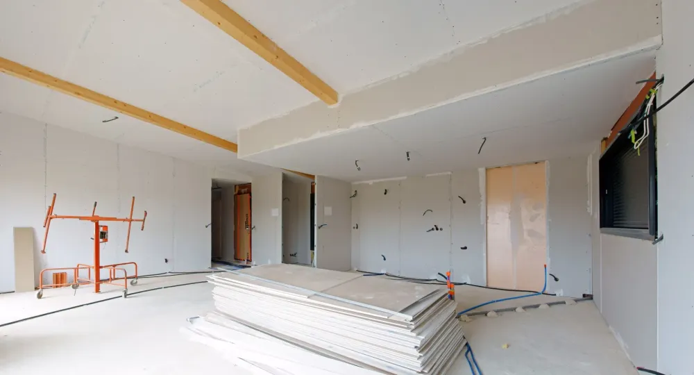 Pose de placo à Marsac-sur-l'Isle